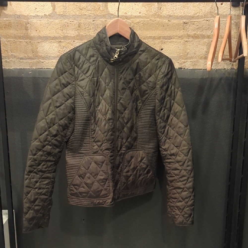 Banana Republic Quilted Olive Green Jacket
